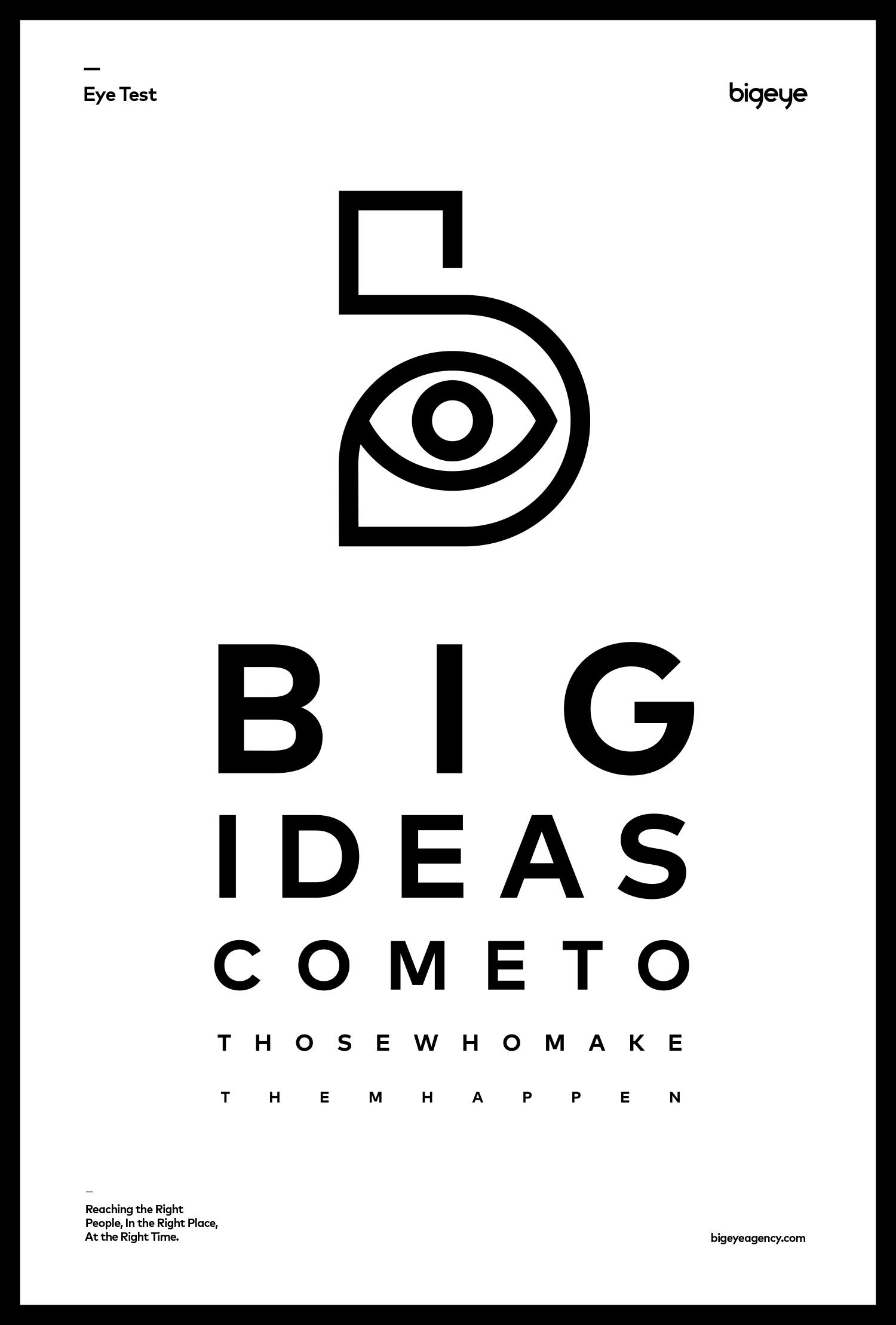 Bigeye Eye chart poster