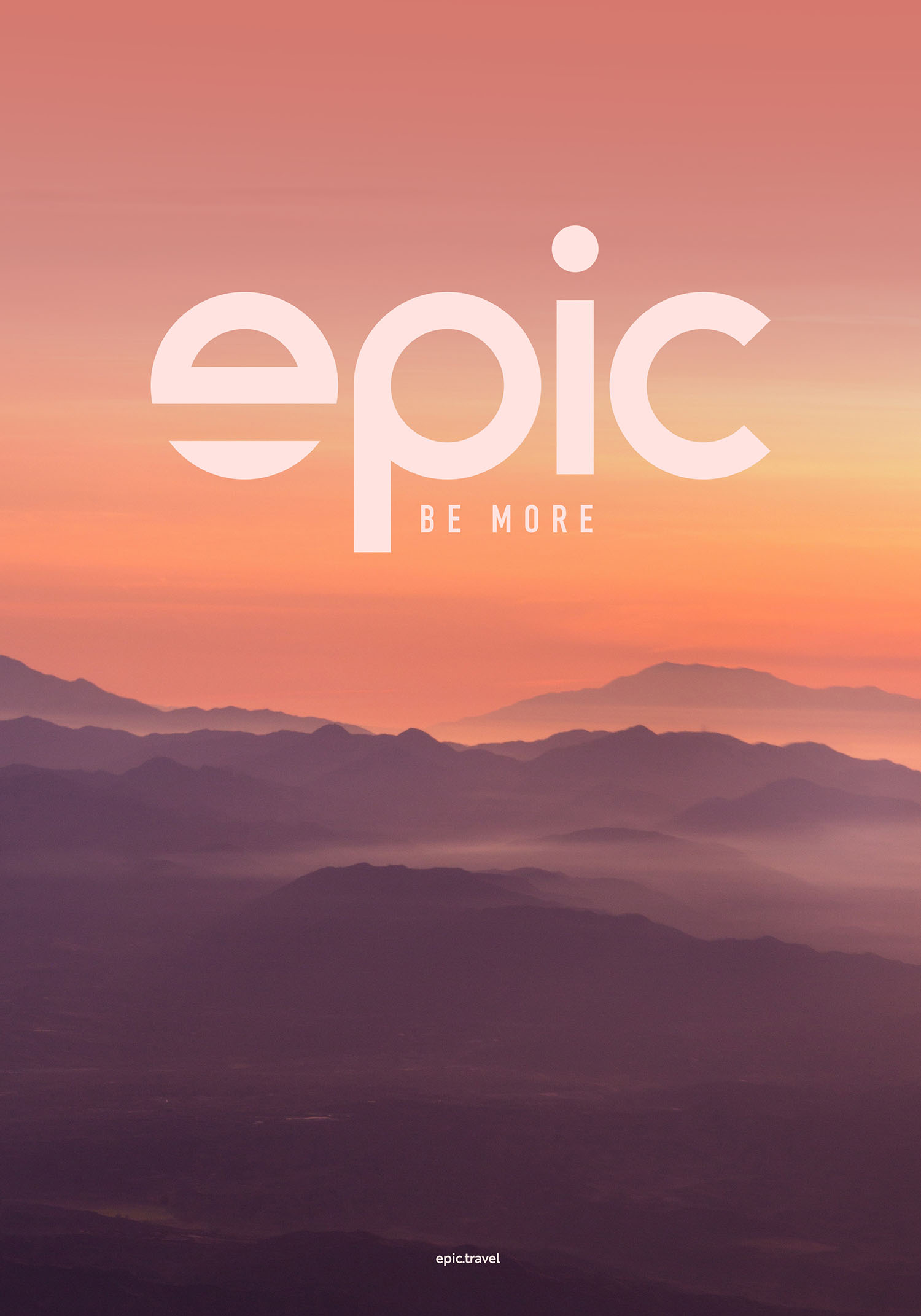 Epic mountain poster