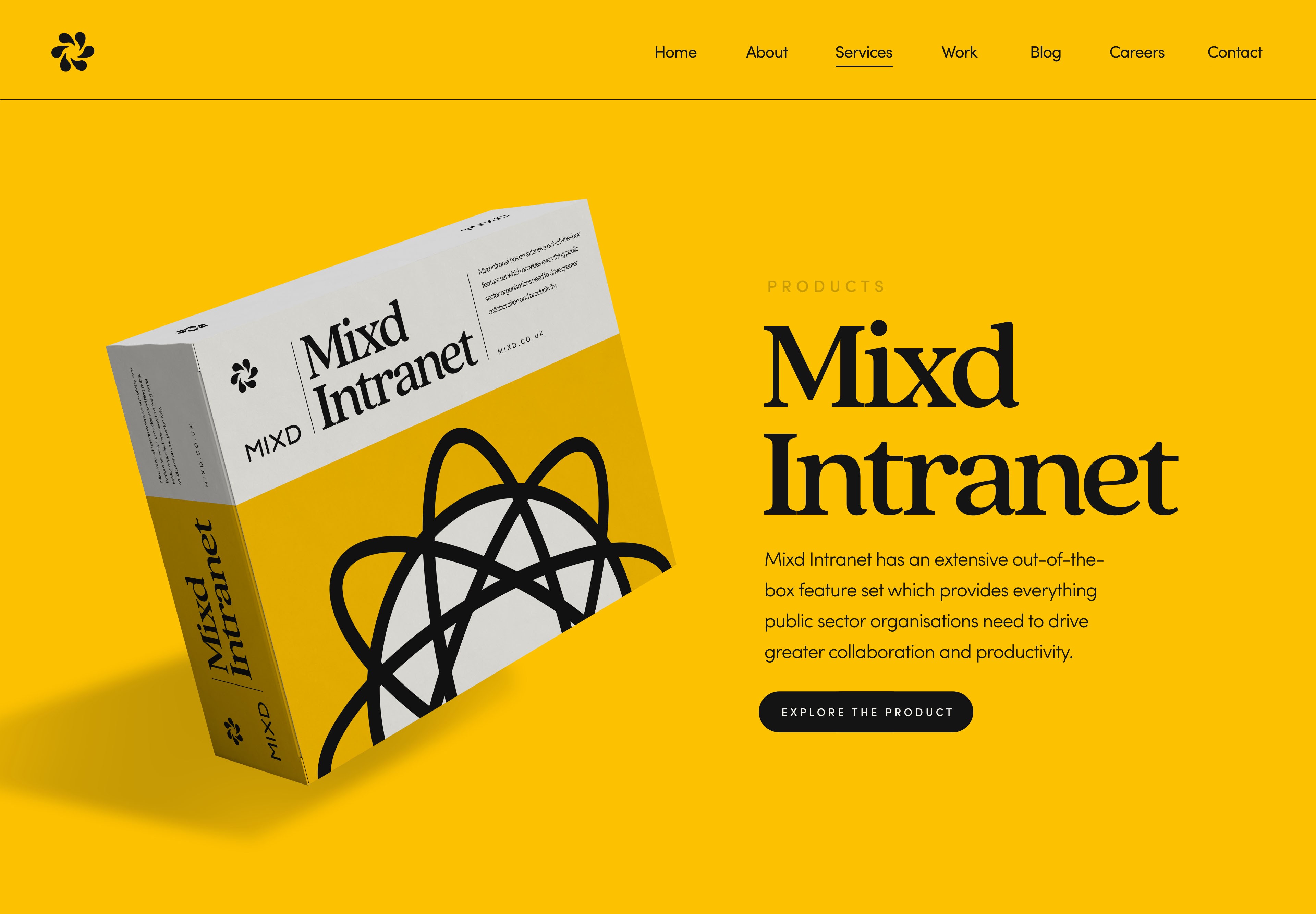 Mixd - Intranet web page.