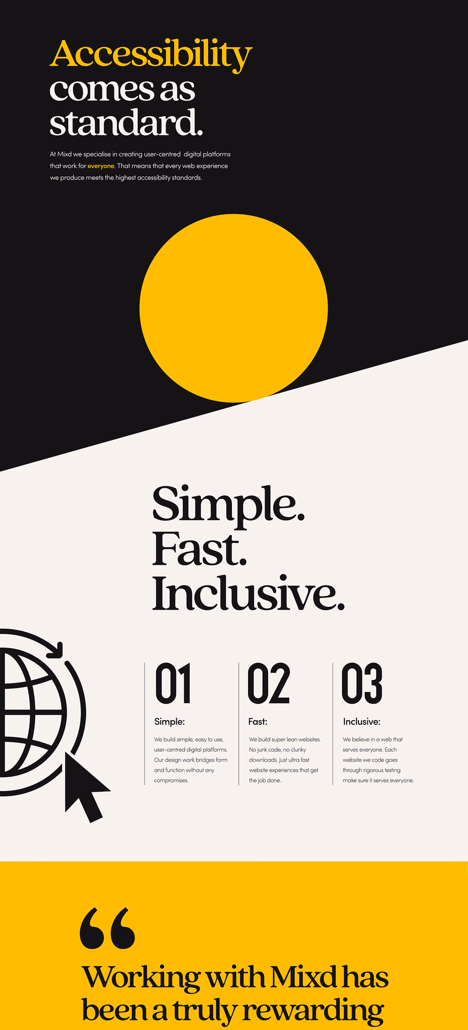 Mixd website homescreen