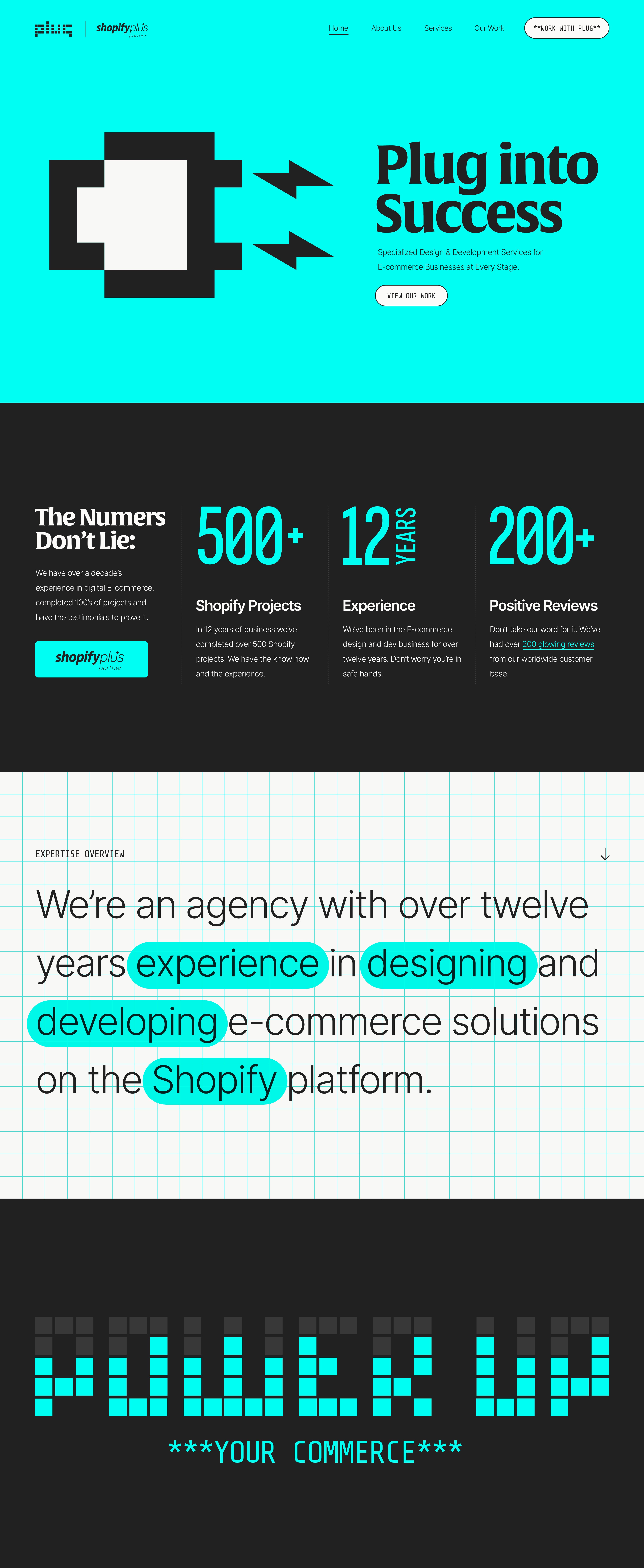 Plug Digital website design