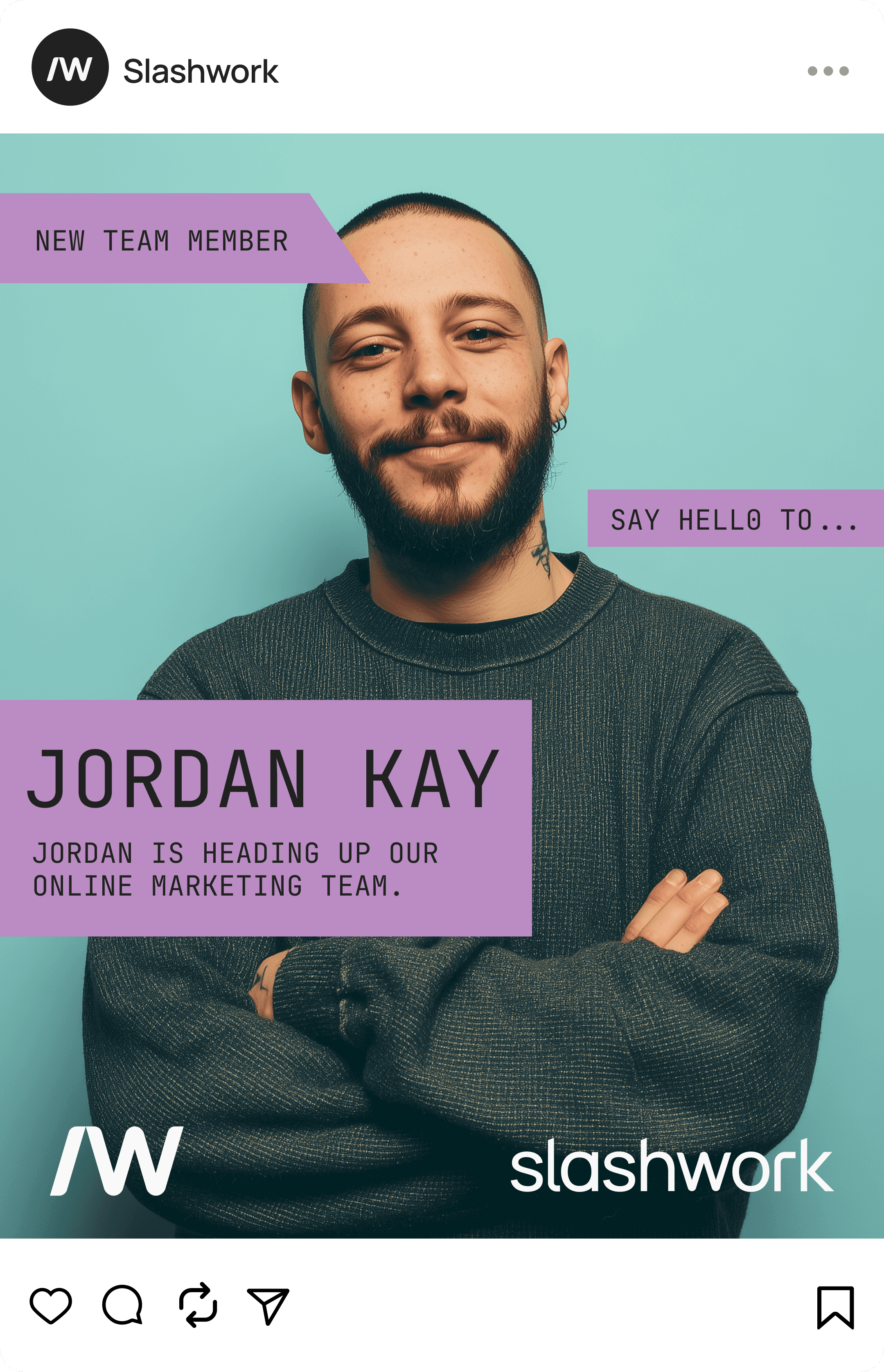 Social media post design
