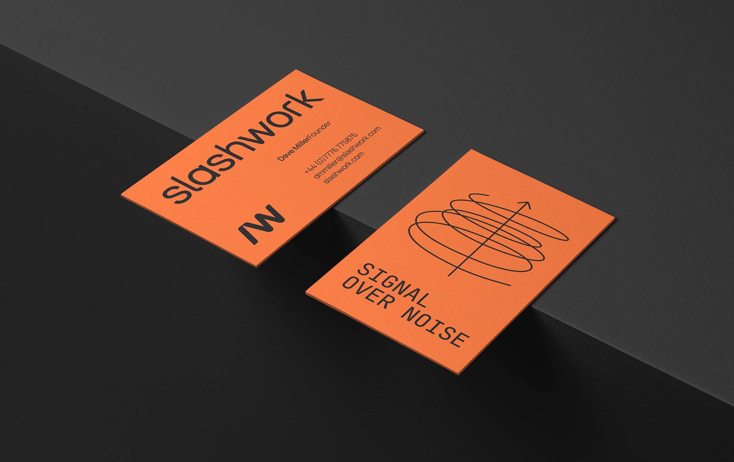 Slashwork business card design