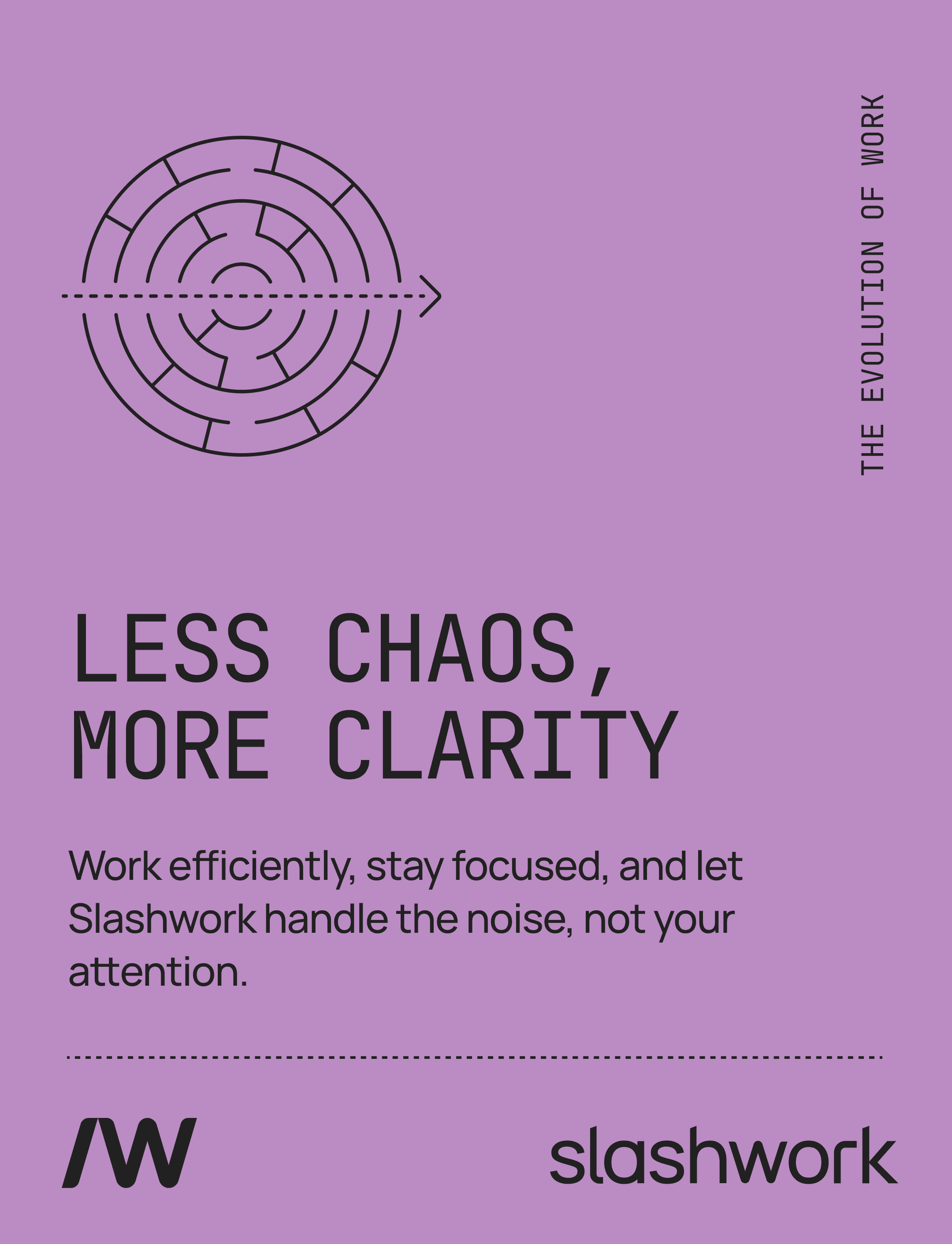 Less chaos more clarity card design